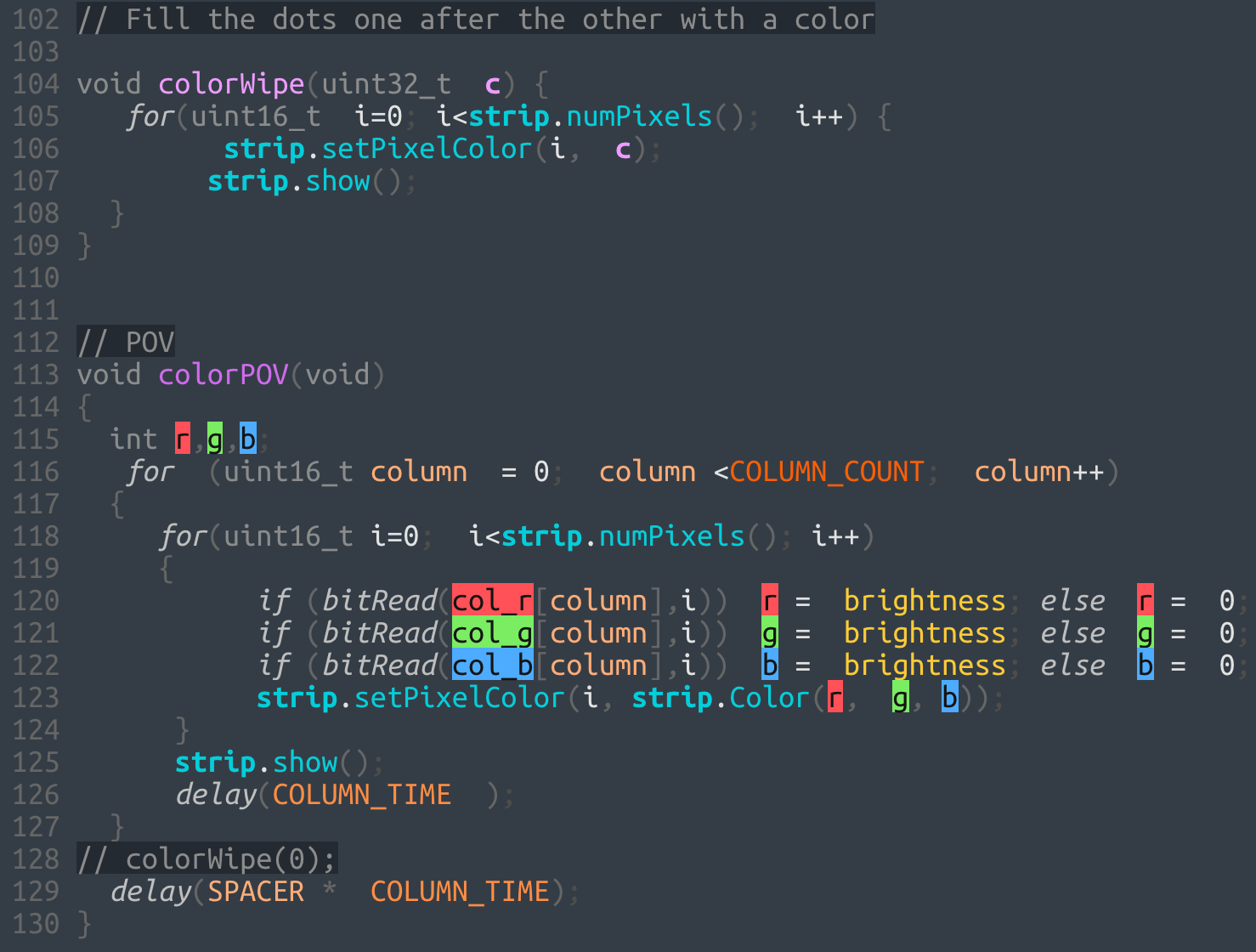 Code for visual people