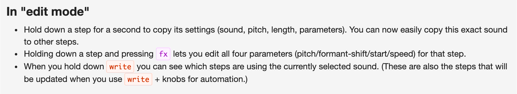 PO-35 edit mode tips